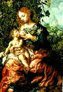 Jan Sanders van Hemessen maria med barnet Spain oil painting artist